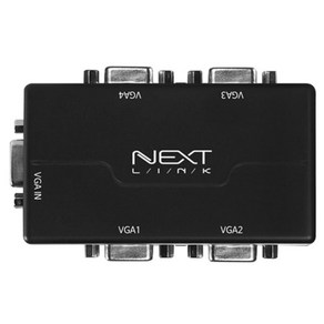 넥스트 1:4 VGA RGB 모니터 분배기 NEXTLINK-5202VSP, 1개