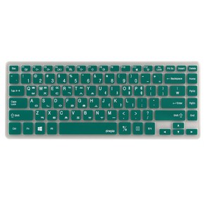 파인피아 삼성 노트북 NT540U4C 전용 문자인쇄키스킨 SS03, DARK GREEN, 1개