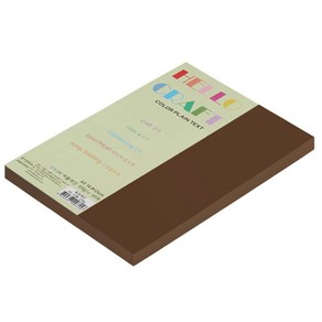 뉴씨플레인 종이문화 친환경 양면색상지 No26 밤색 100p, A5(148 x 210 mm), 1개