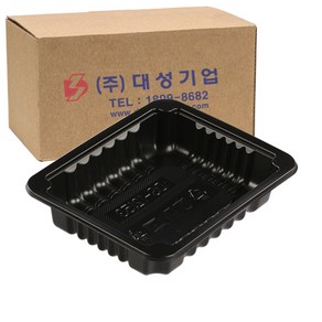 쿡앤락 일회용 실링용기 검정 350ml 몸통, 1200개입, 1개