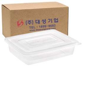 쿡앤락 직사각밀폐용기 2L 투명 세트