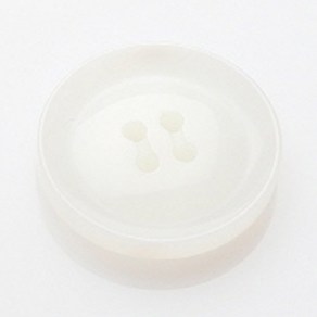 HR빅버튼 아이리스 단추 23mm, 화이트, 8개