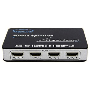 마하링크 HDMI 2.0 1대4 Ultra 4K 3D UHD 분배기 ML-HSP446