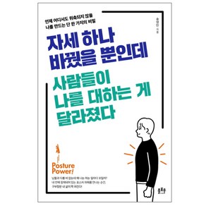 자세 하나 바꿨을 뿐인데 사람들이 나를 대하는 게 달라졌다:언제 어디서도 위축되지 않을 나를 만드는 단 한 가지의 비밀, 플로우, 송영민 저