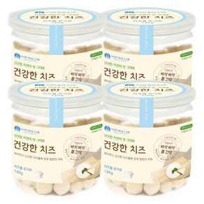 내츄럴랩 건강한치즈 반려견 간식, 요거트볼 맛, 120g, 4개