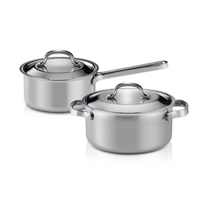 한일스텐레스 인덕션 샤인 통3중 냄비세트 B 2개, 편수16cm + 양수20cm, 1세트