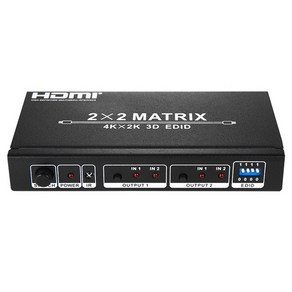 넥스트 이지넷유비쿼터스 NEXT 2202HDM 2x2 HDMI 매트릭스 스위치, 1개