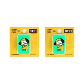 라인프렌즈 BT21 3단 스탬프 2p