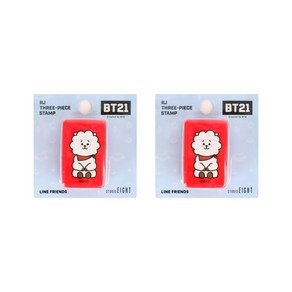 라인프렌즈 BT21 3단 스탬프 2p