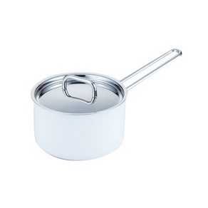 핀일로 인덕션 통5중 컬러스텐 편수냄비, 16cm, 화이트