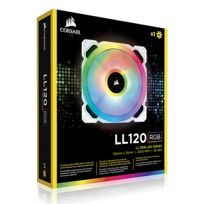 커세어 게이밍 PC 쿨링팬 LL120 RGB WHITE