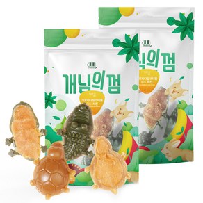 개님의상점 터틀 앤 크러커다일 반려 동물 덴탈 껌 90g