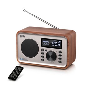 브리츠 레트로 FM 라디오 알람 블루투스 스피커, BA-C310, 혼합색상