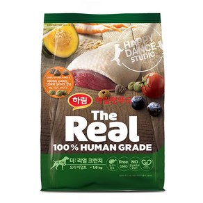 하림펫푸드 어덜트 강아지 더리얼 크런치 건식사료, 오리, 1.6kg, 1개