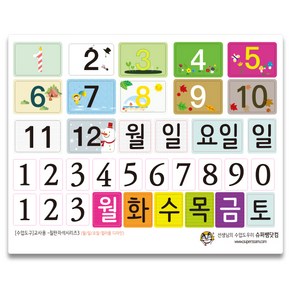 슈퍼쌤 수업도구 교사용 칠판자석 세트 3, 혼합색상, 1세트