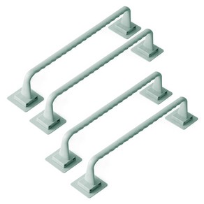 마켓감성 욕실 강력접착 수건걸이 롱 + 숏, 그린, 2세트