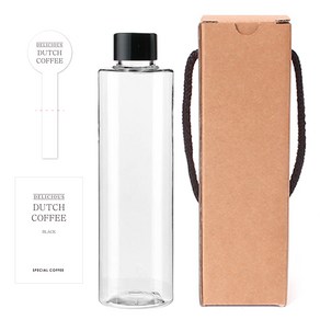 공병 ACL200 투명 200ml + 캡 검정 + 박스 + 스티커 N3S 세트