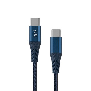 레드빈 USB C to C PD 100W 고속 충전 케이블 CP-BBCN-MB, 미드나잇블루, 1개