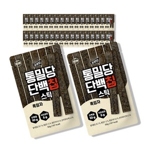 다신 통밀당 단백칩 스틱 흑임자, 50g, 36개