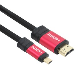 넥시 레드메탈 MICRO HDMI V2.0 모니터케이블