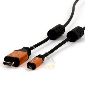 셀인스텍 HDMI MICRO HDMI 2.0Ve 케이블 골드메탈, 1개, 5m