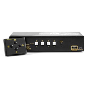 넥스트 4K HDMI 영상리피터 4포트 KVM 리모컨 스위치, NEXT-7014KVM-KP, 1개