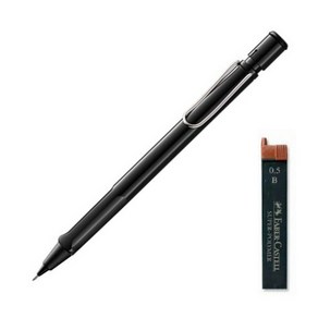 LAMY 사파리 샤프 샤이니블랙 + 샤프심 랜덤발송 세트, 0.5mm, 1세트