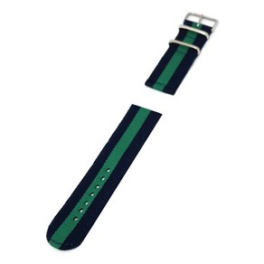 GRAYCO 스마트워치 2피스 나토밴드 24mm, GREEN STRIPE2, 1개