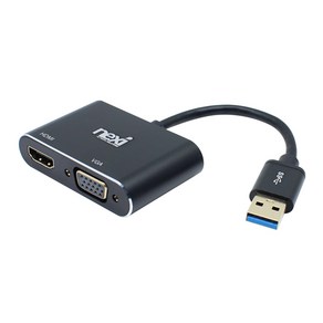 넥시 USB 3.0 to HDMI VGA 멀티 컨버터, 1개, NX-U30HDV