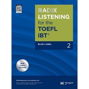 RADIX LISTENING fo the TOEFL iBT Blue Label 2, NE능률