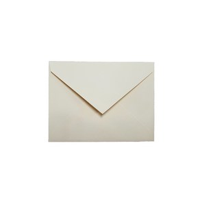 표면이부드러운 페이퍼 엽서봉투 165 x 115 mm, 아리보리색, 100개
