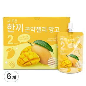 더존건강 더조은 한끼곤약젤리 망고 10개입, 1.5kg, 6개