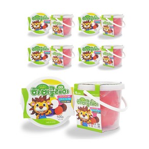 토단교재 하비클레이 10p, 빨강, 500g, 1세트