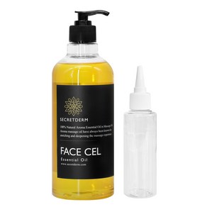 시크릿덤 아로마 페이스셀 에센셜 페이스 앤 바디 마사지오일 실론시나몬향 500ml + 펌프 랜덤발송 + 공병 100ml, 1개