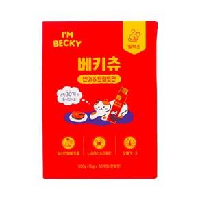 아임베키 고양이 습식간식 베키츄 10g x 30p, 연어 + 트립토판 혼합맛, 1개