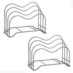 데코즈인 다크 도마 쟁반 수납대, 다크그레이, 2개