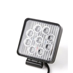 ZIO-BIZ 27W LED 써치라이트 사각 확산형, 블랙, 1개