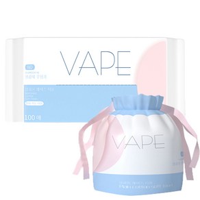 VAPE 일회용 미용 페이스 롤티슈 80매 + 각티슈 세트, 1개입, 1세트