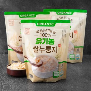 착한상점 유기농쌀로 만든 누룽지, 500g, 3봉