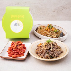 반찬천국 잡채 170g + 소불고기 150g + 무말랭이 150g