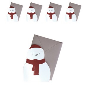 DBD 크리스마스 카드, Red Snowman, 5개