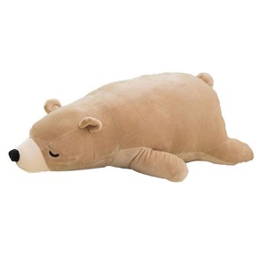 네이처타임즈 북극곰 바디 필로우, 70cm, 브라운, 1개