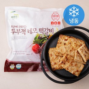 풀무원 바른선 두부적네모떡갈비 (냉동), 1kg, 1개