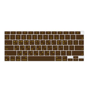 카라스 노트북9 metal NT901X5H 칼라 글자 키스킨, CHOCOLATE, 1개