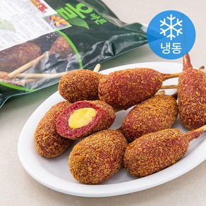 올바른 K-FOOD 홍국쌀 고구마치즈 핫도그 (냉동), 60g, 10개입