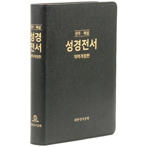 독일관주 해설 성경전서 개역개정판 NKGO87E(무지퍼 / 가죽 / 무색인 / 검정 / 단본), 대한성서공회