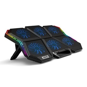 노벨뷰 노트북 스탠드 앤 쿨링패드 쿨러몬스터 F6 RGB, BLUE, 1개