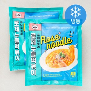 푸딩팩토리 로제 누들 떡볶이 (냉동), 2개, 500g