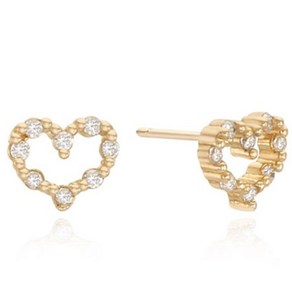 앵브록스 여성용 heather cubic gold earring