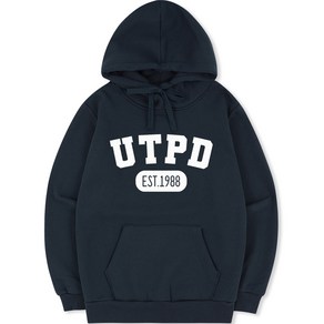 언탭트 남성용 빅사이즈 UTPD 오리지널 빅로고 기모 후드티셔츠